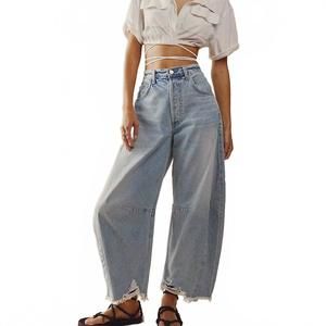 NEW PAPERDOLLS light blue wide leg jeans in blue